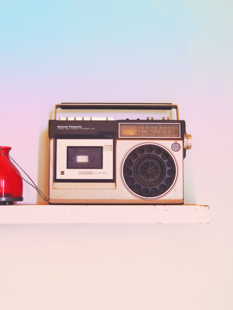 Radio cassette des années 80